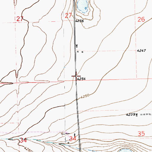 Topographic Map of 11131 Water Well, NM