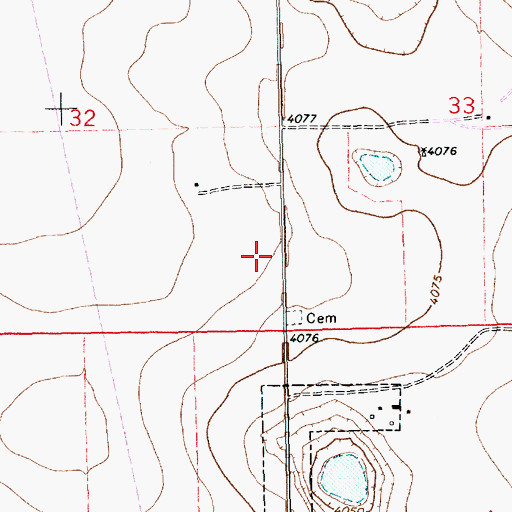 Topographic Map of 11195 Water Well, NM