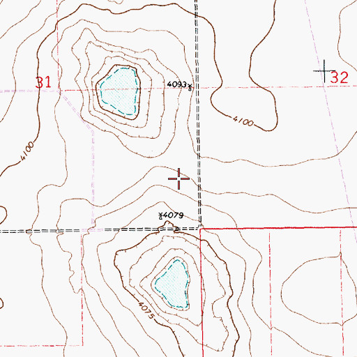 Topographic Map of 11193 Water Well, NM