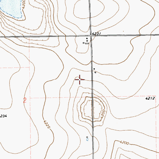 Topographic Map of 11233 Water Well, NM