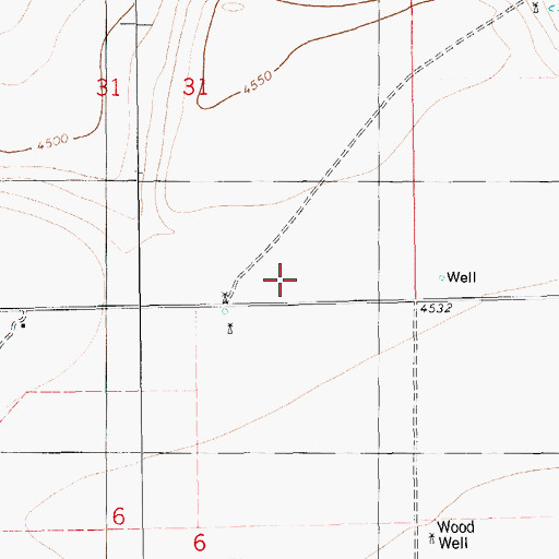 Topographic Map of 06120 Water Well, NM