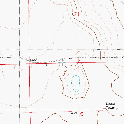 Topographic Map of 06140 Water Well, NM