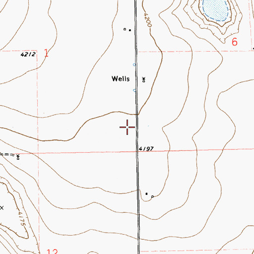Topographic Map of 11230 Water Well, NM