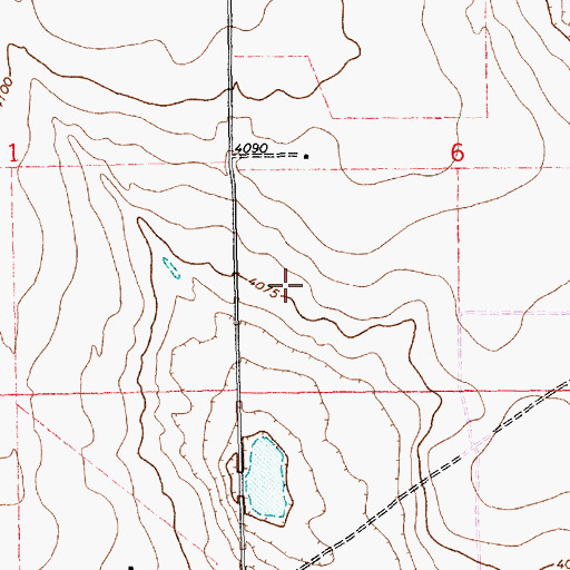 Topographic Map of 11339 Water Well, NM