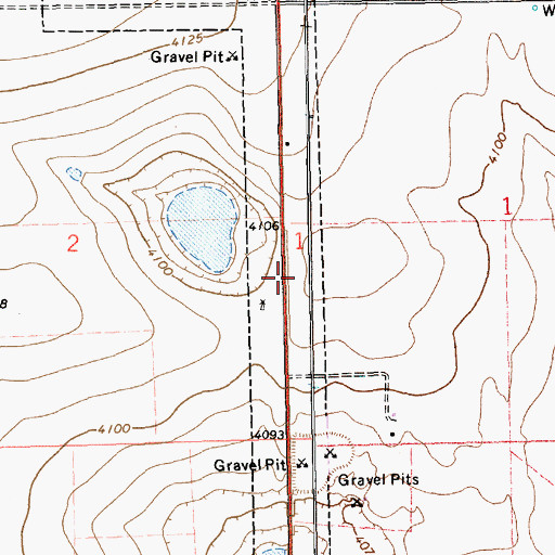 Topographic Map of 11283 Water Well, NM