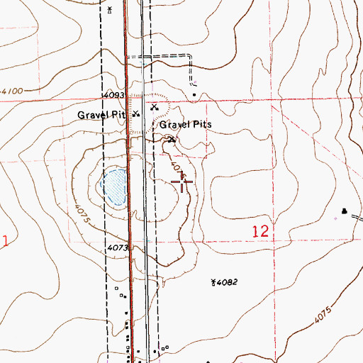 Topographic Map of 11284 Water Well, NM