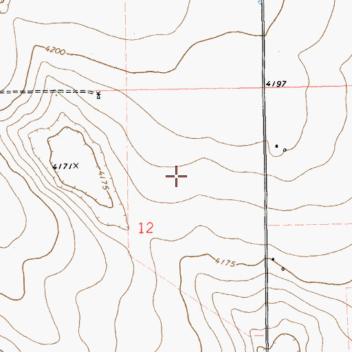 Topographic Map of 11245 Water Well, NM