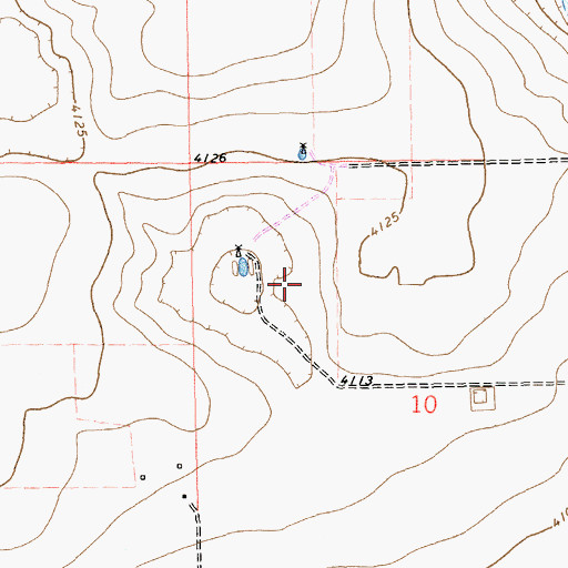 Topographic Map of 11287 Water Well, NM