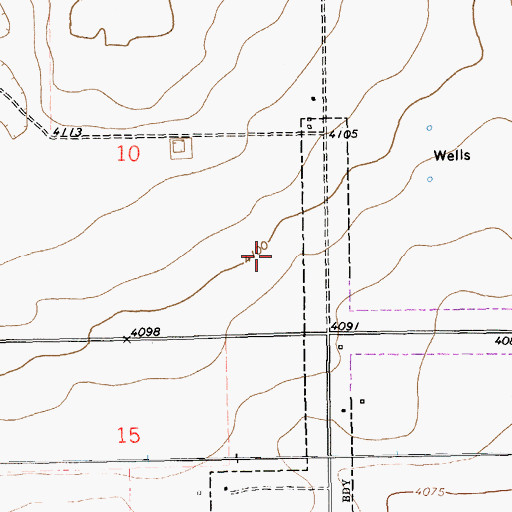 Topographic Map of 11294 Water Well, NM