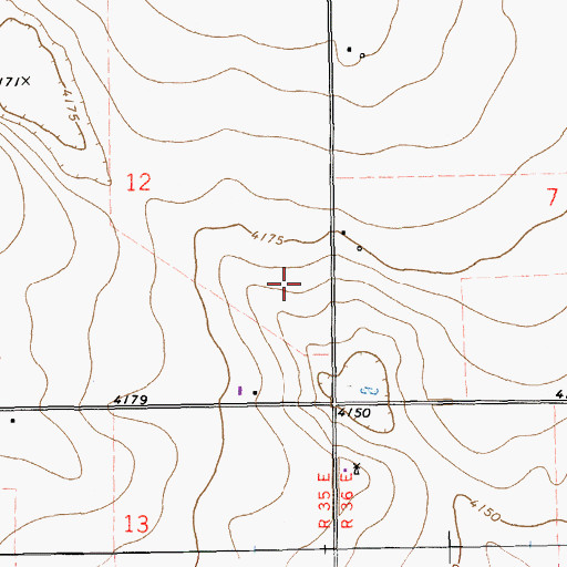Topographic Map of 11246 Water Well, NM