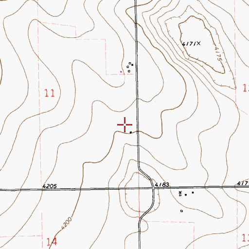 Topographic Map of 11242 Water Well, NM
