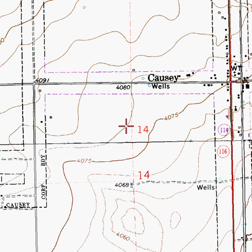 Topographic Map of 10142 Water Well, NM
