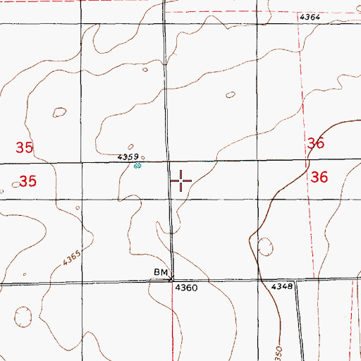 Topographic Map of 06187 Water Well, NM