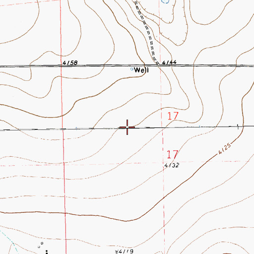 Topographic Map of 11304 Water Well, NM