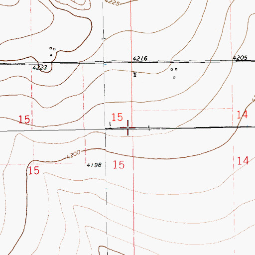 Topographic Map of 11248 Water Well, NM