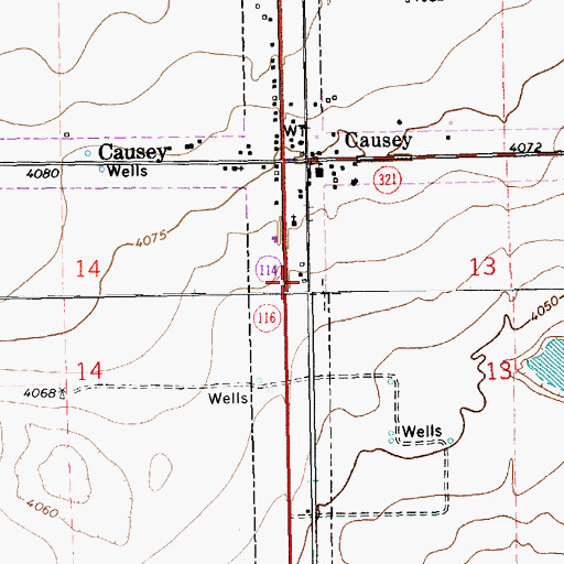 Topographic Map of 11300 Water Well, NM
