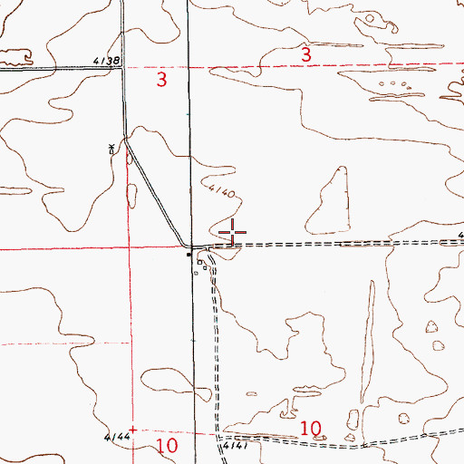 Topographic Map of 12562 Water Well, NM