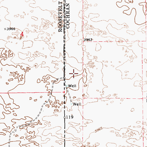 Topographic Map of 12571 Water Well, NM
