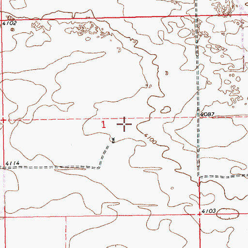 Topographic Map of 12561 Water Well, NM