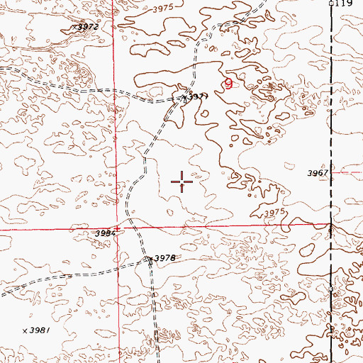 Topographic Map of 11534 Water Well, NM