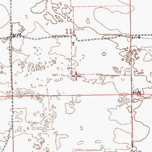 Topographic Map of 11523 Water Well, NM