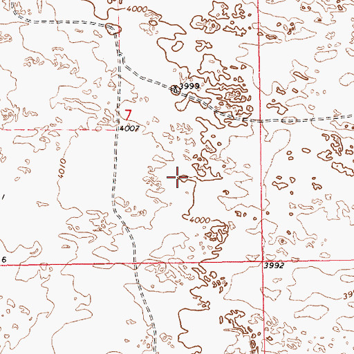 Topographic Map of 11533 Water Well, NM