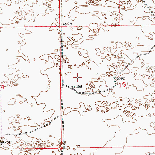 Topographic Map of 12570 Water Well, NM