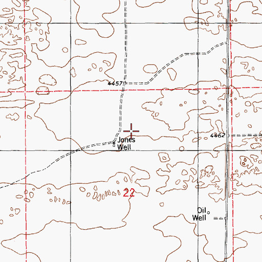 Topographic Map of 06210 Water Well, NM