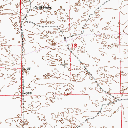 Topographic Map of 11532 Water Well, NM