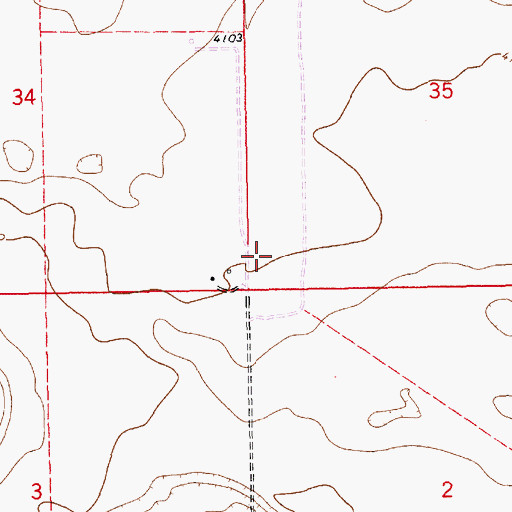 Topographic Map of 12692 Water Well, NM