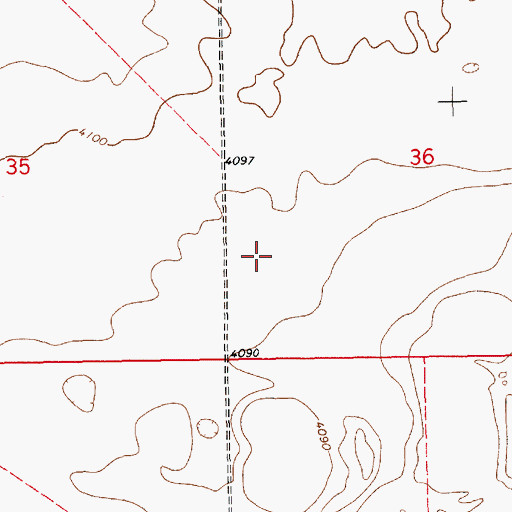 Topographic Map of 12568 Water Well, NM