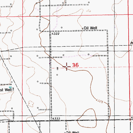 Topographic Map of 06219 Water Well, NM