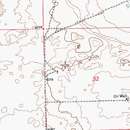 Topographic Map of 12582 Water Well, NM