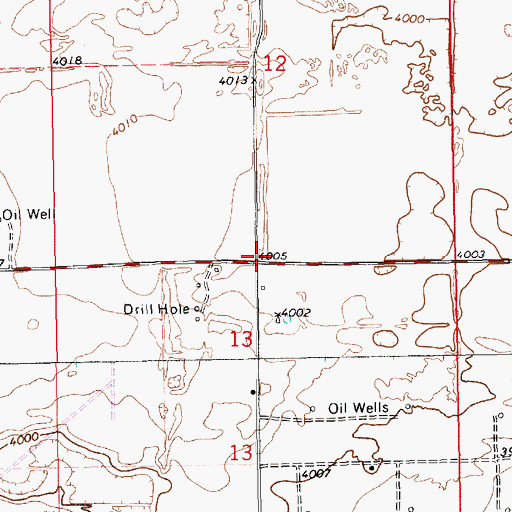 Topographic Map of 12619 Water Well, NM