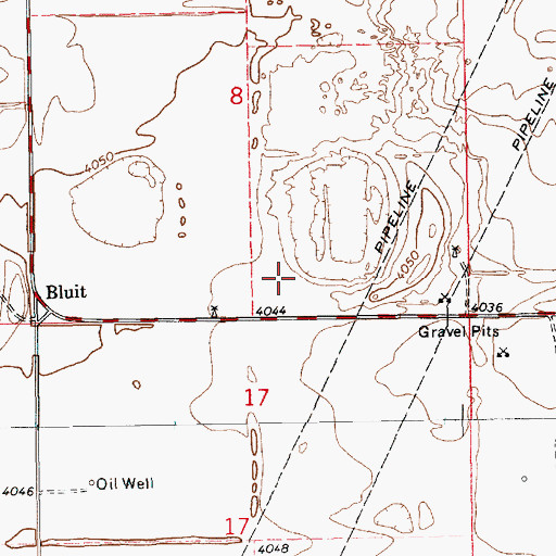Topographic Map of 12617 Water Well, NM