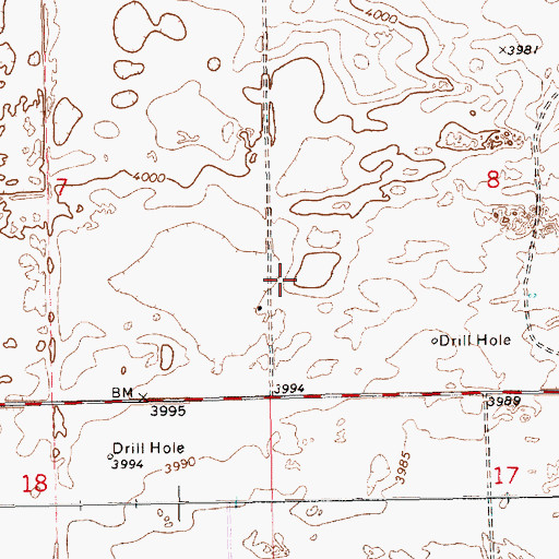Topographic Map of 12635 Water Well, NM