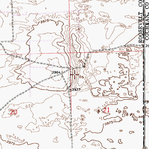 Topographic Map of 12637 Water Well, NM