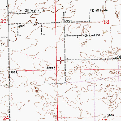 Topographic Map of 12620 Water Well, NM