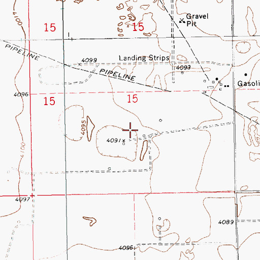Topographic Map of 12606 Water Well, NM