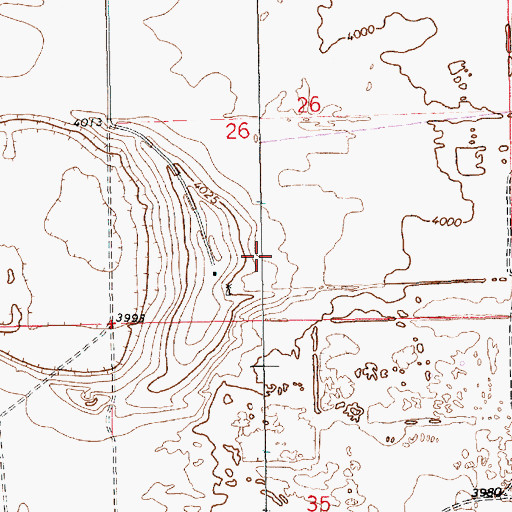 Topographic Map of 12628 Water Well, NM