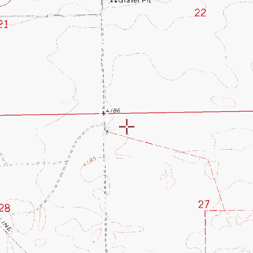 Topographic Map of 12599 Water Well, NM