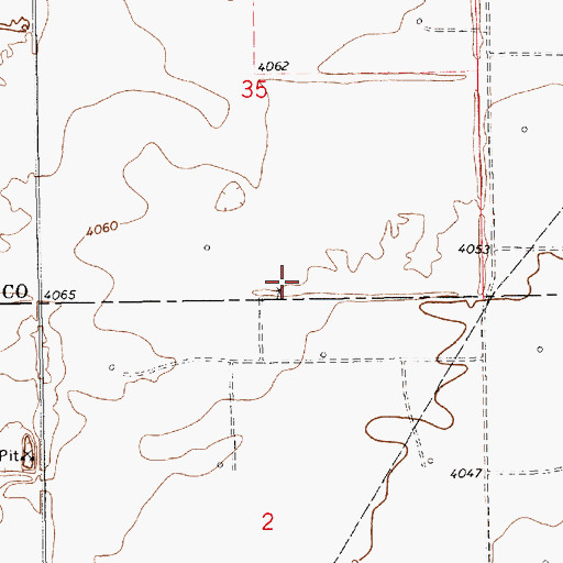 Topographic Map of 12611 Water Well, NM