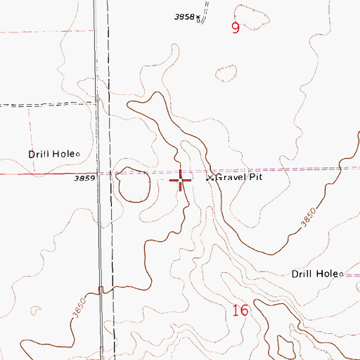 Topographic Map of 13561 Water Well, NM