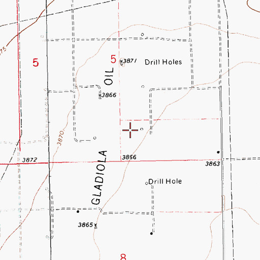 Topographic Map of 10851 Water Well, NM
