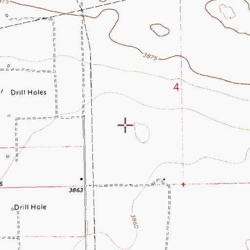 Topographic Map of 10022 Water Well, NM