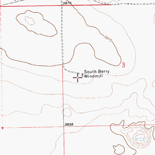Topographic Map of 13555 Water Well, NM