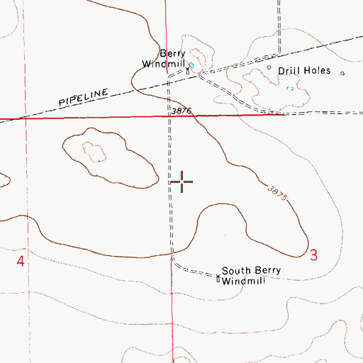 Topographic Map of 10717 Water Well, NM