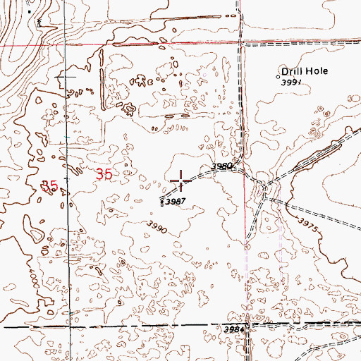 Topographic Map of 12632 Water Well, NM