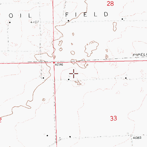 Topographic Map of 12610 Water Well, NM