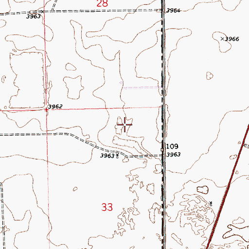 Topographic Map of 12641 Water Well, NM